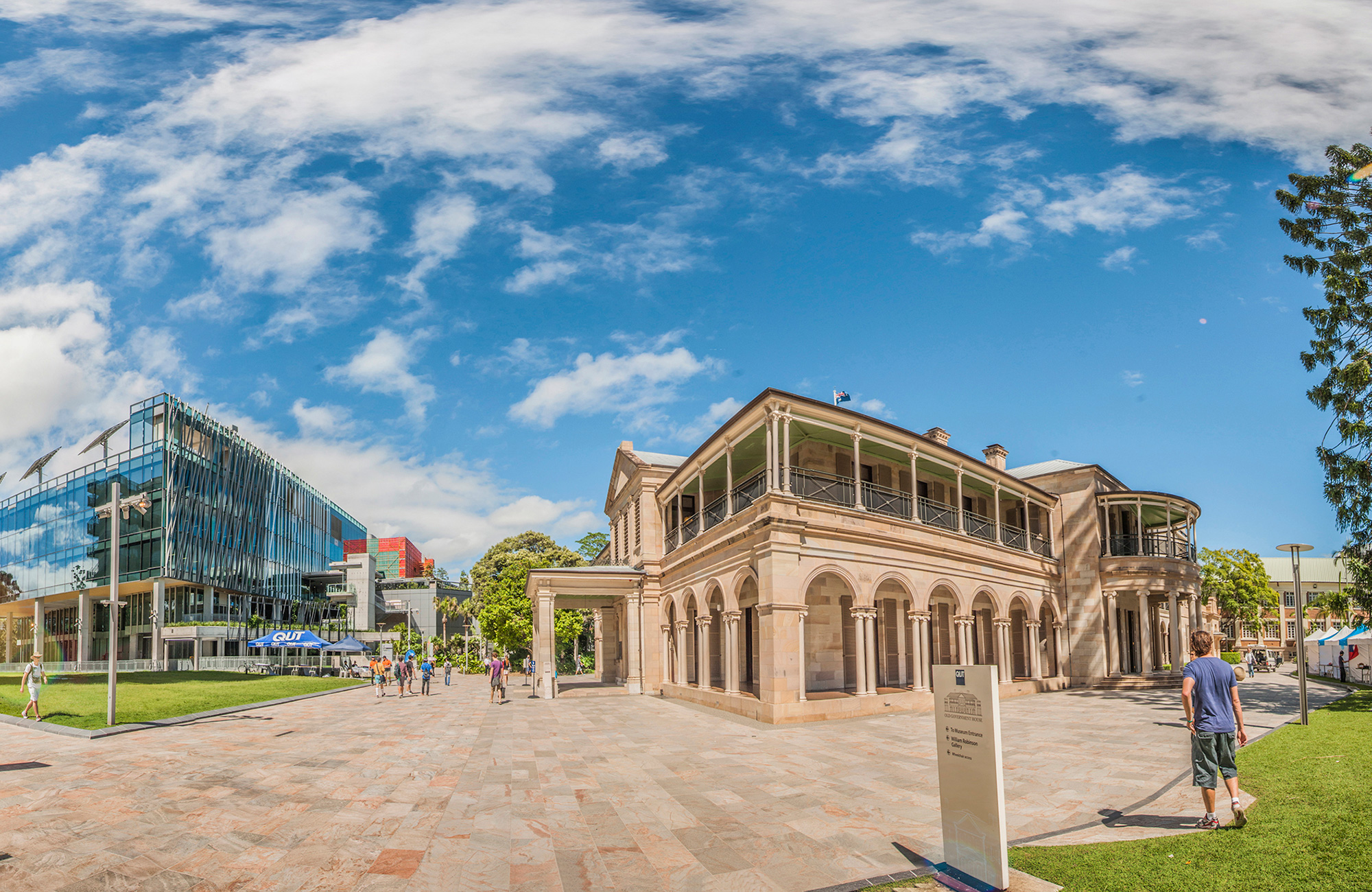 campus på Queensland University of Technology i brisbane i australien