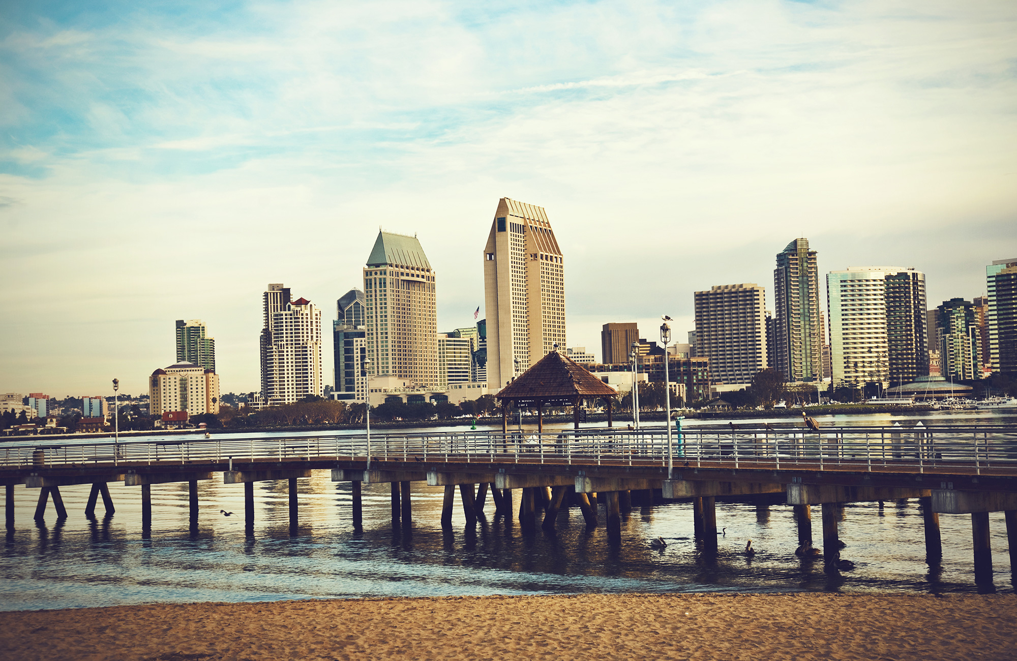 san diego og stranden