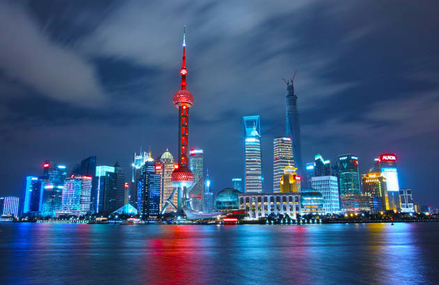 Se højhusene og skylinen i Shanghai på studierejsen til Kina