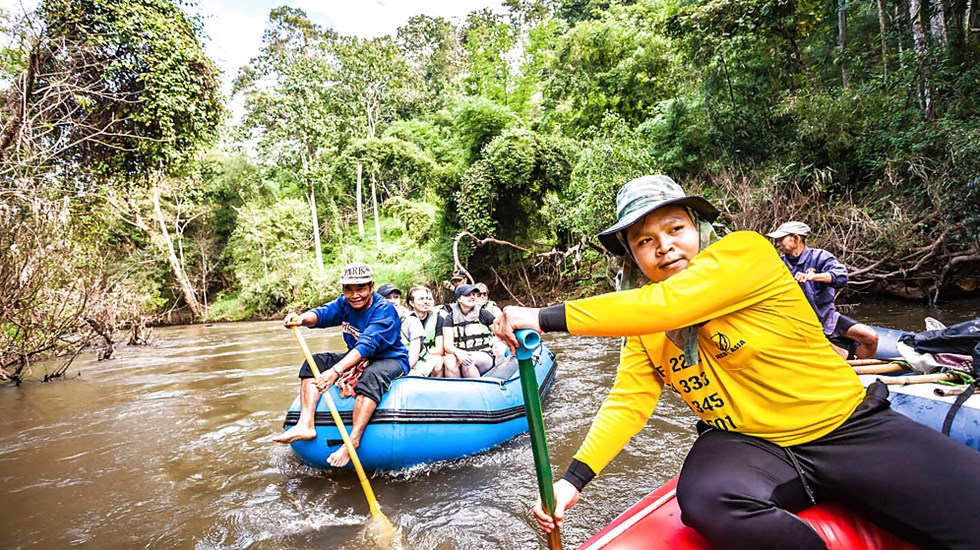 Rafting in the jungle in Northern Thailand
