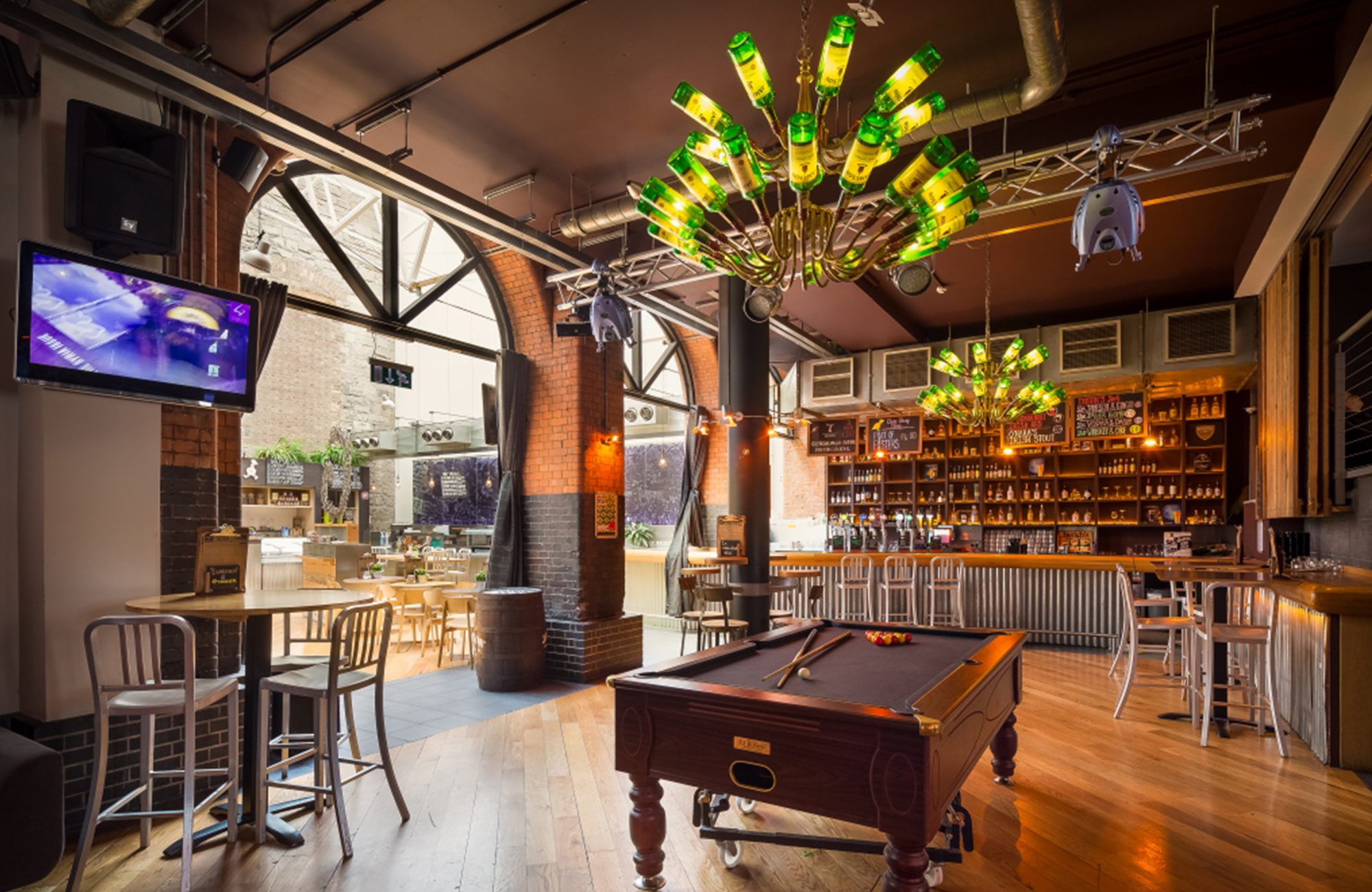 et fælleslokale på Generator Hostel i Dublin