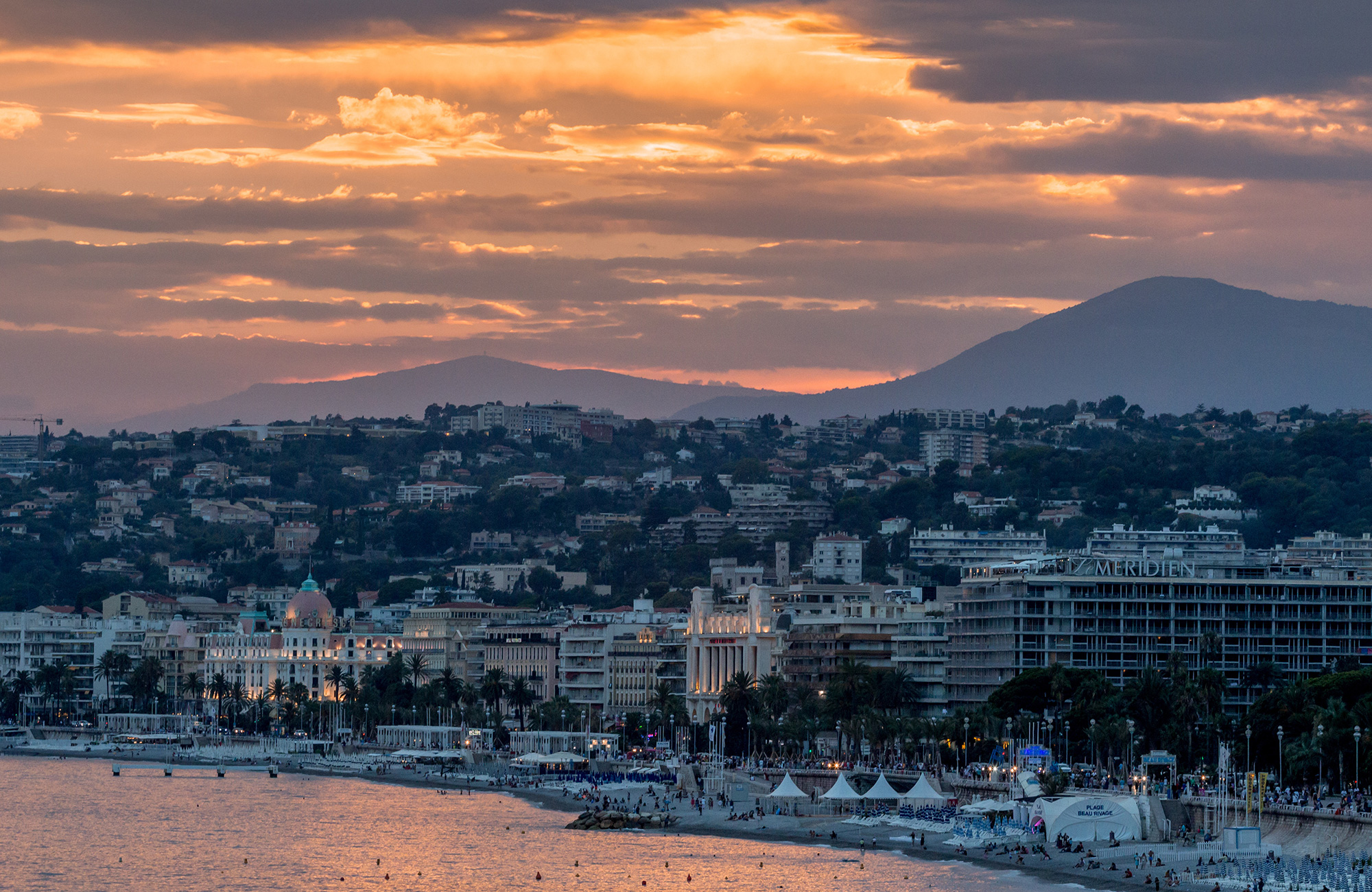 se promenade des anglais på studieturen til nice i frankrig