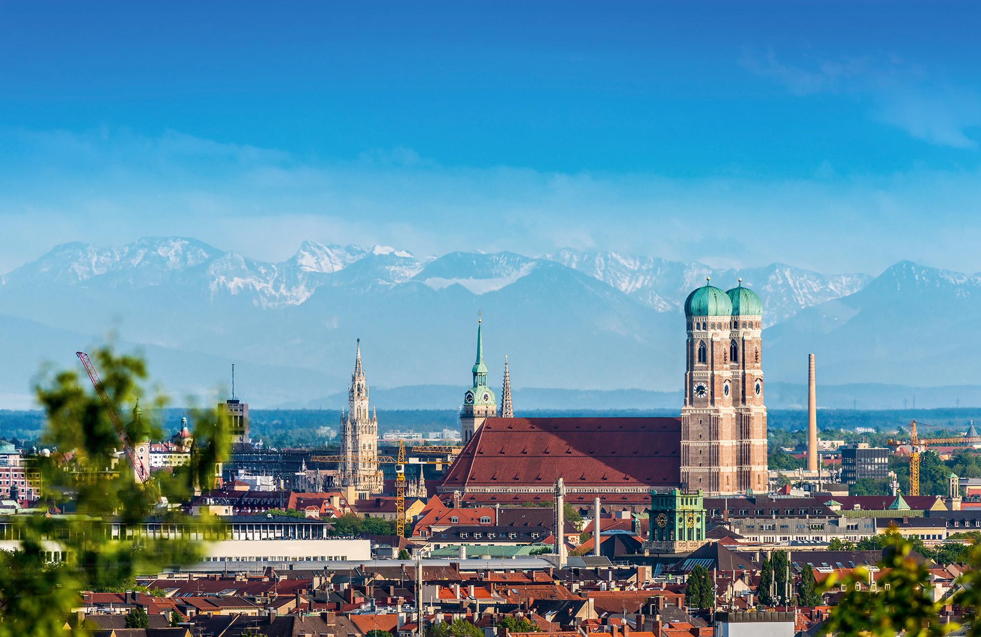 bjerge og god udsigt over münchen