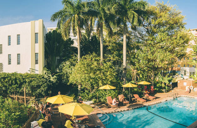 Swimmingpool på Freehand Miami