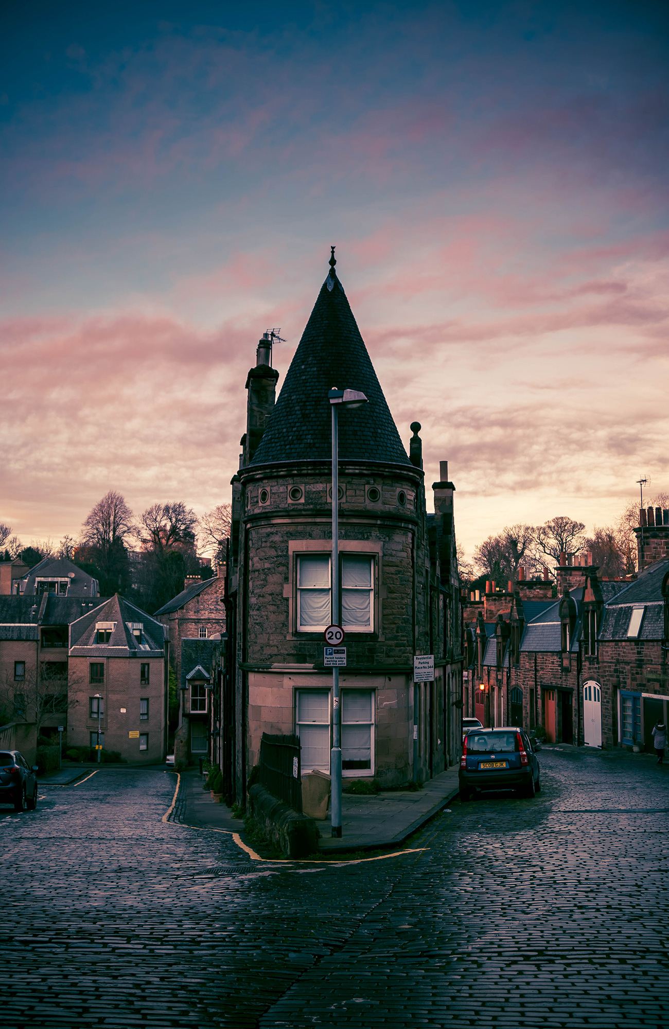 se de hyggelige huse på studieturen til edinburgh
