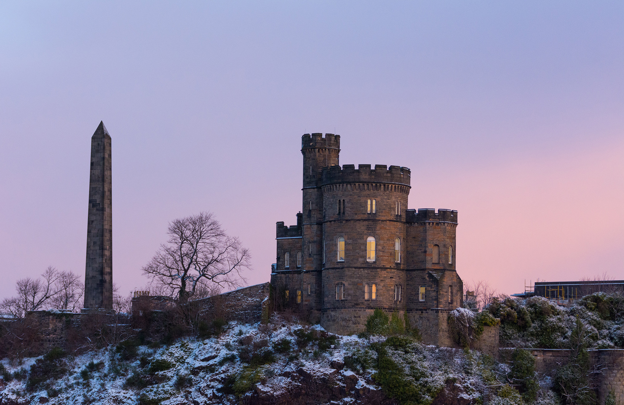 se gamle slotte på studieturen til edinburgh