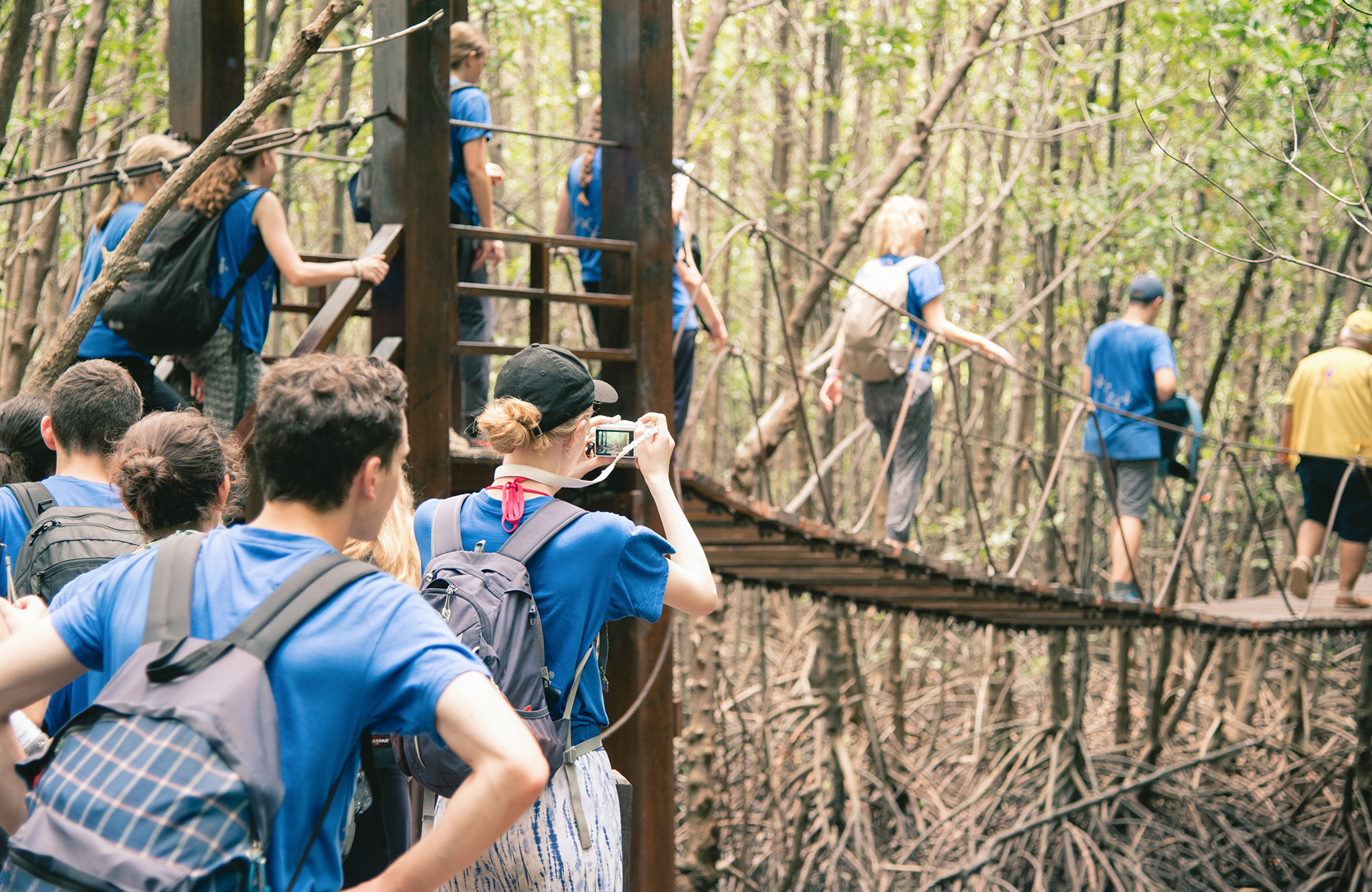 group-travel-school-kids-forest-hike