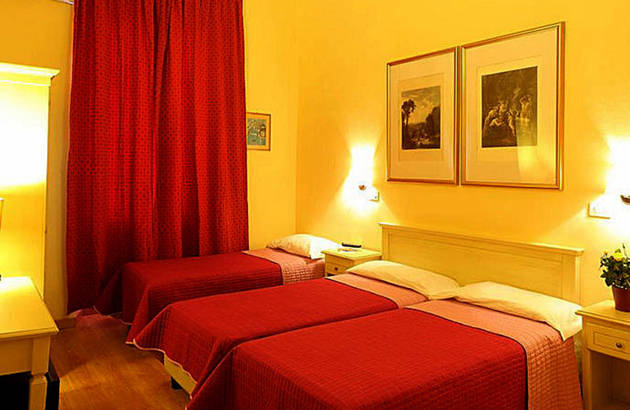 eksempel på et værelse på Hotel Benvenuti i Firenze