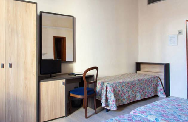 et værelse på Hotel Basilea i Firenze i Italien