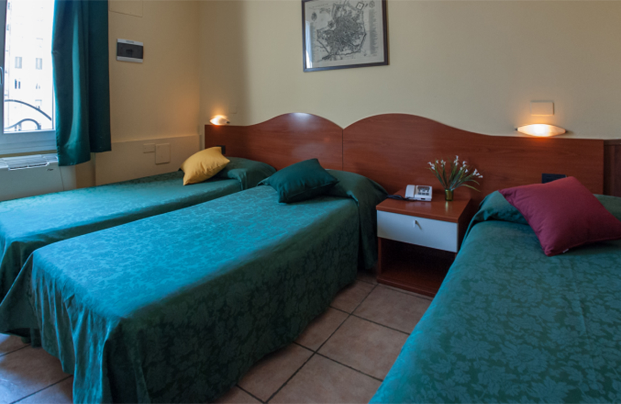 Et af værelserne på Hotel The Best i Milano