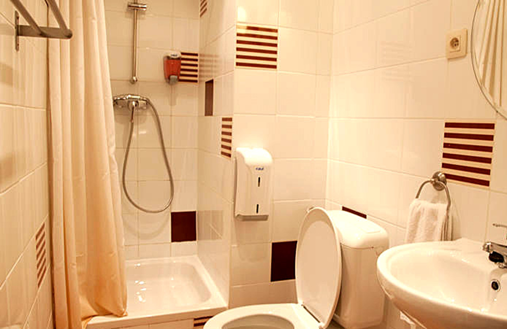 Badeværelse på Hotel Barry i Bruxelles