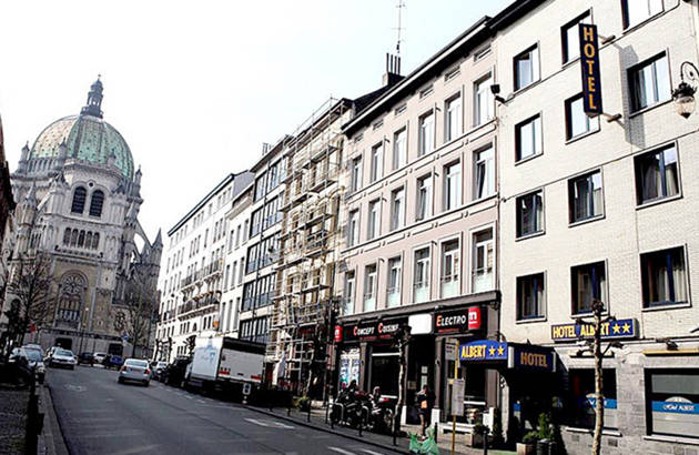 hotel albert i bruxelles set udefra på gaden