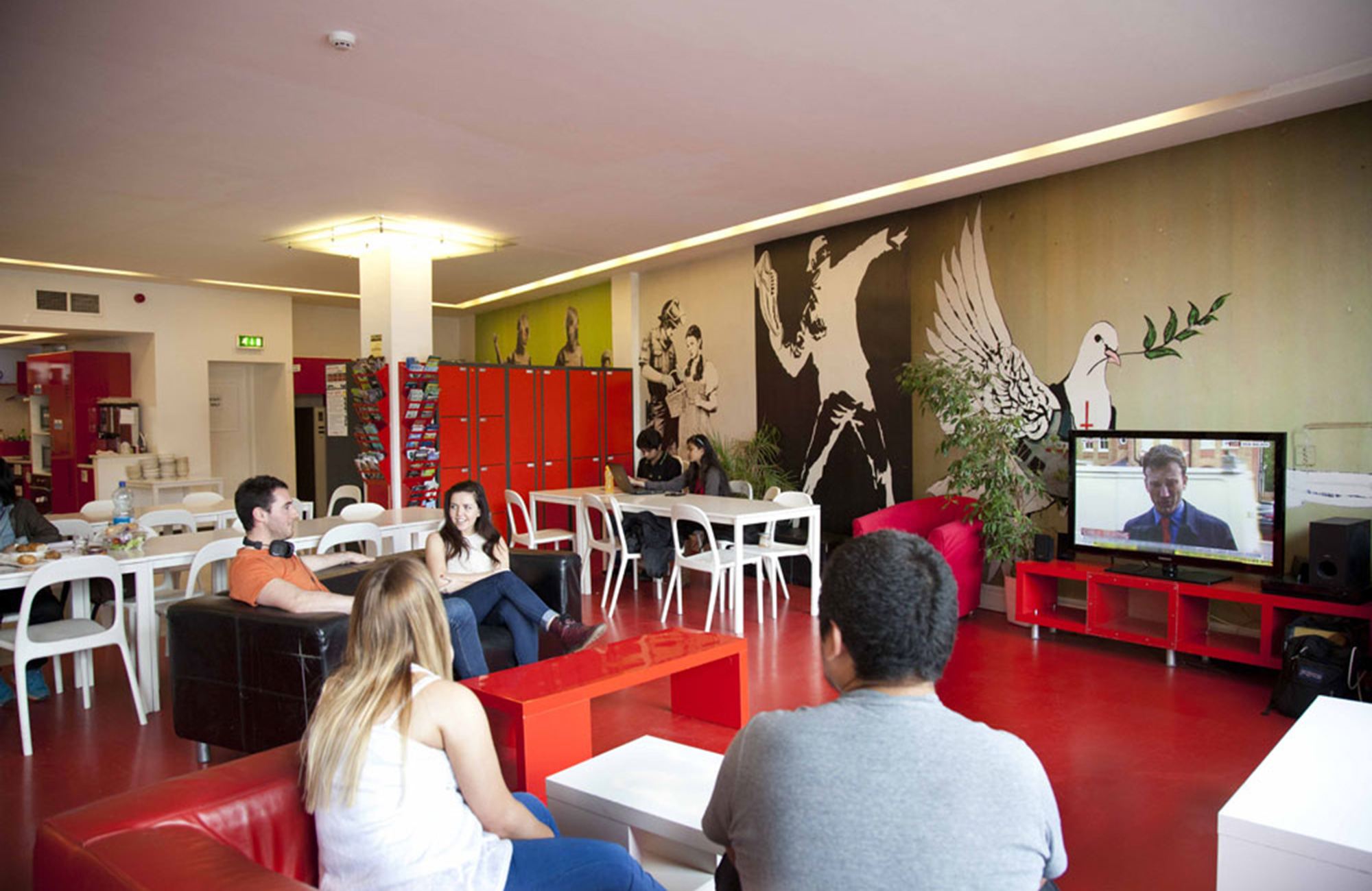 fællesområde på Abigails Hostel i Dublin