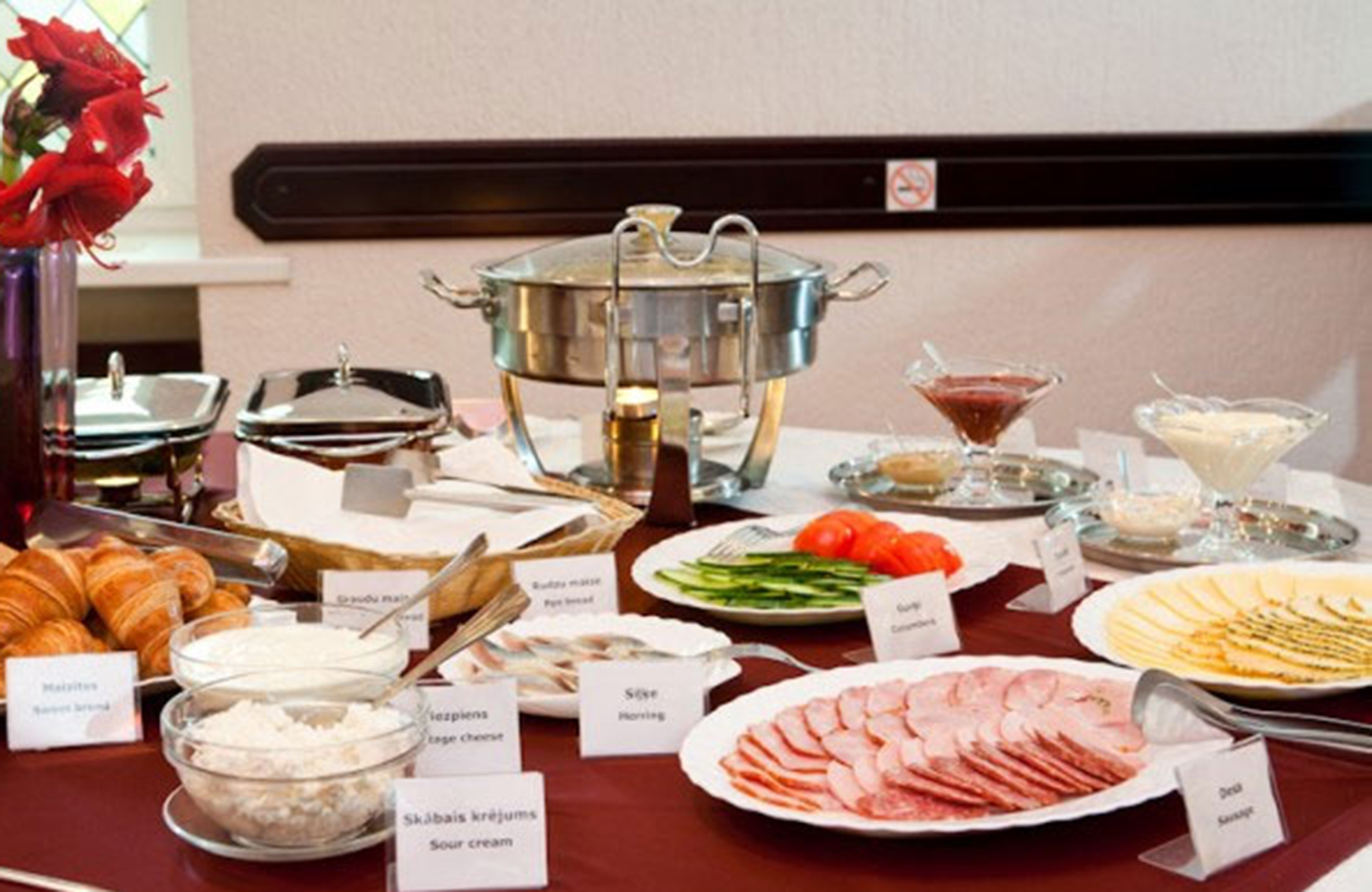 Morgenmaden på Kolonna Hotel Brigita i Riga i Letland