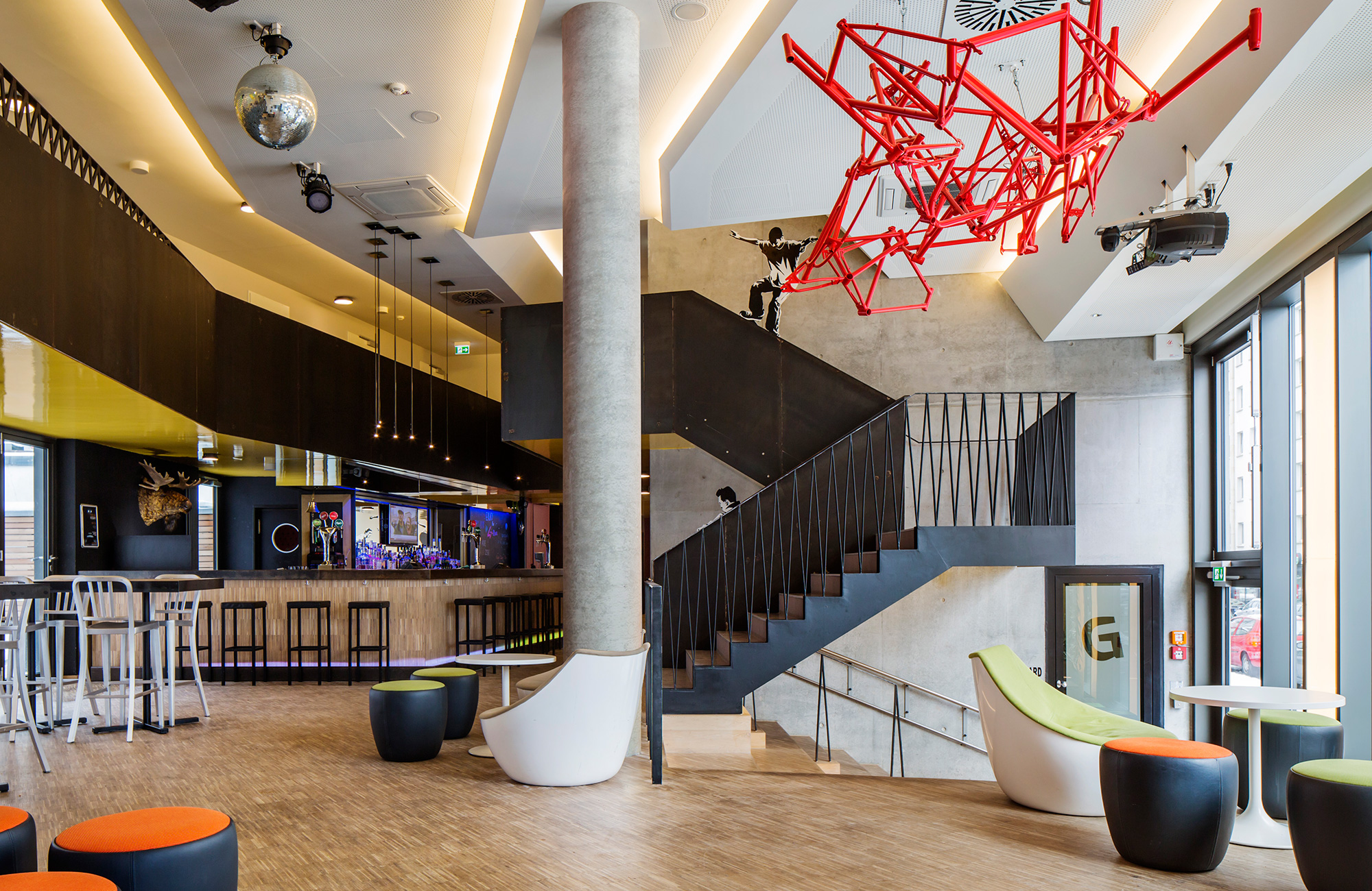 foyeren på Generator Hamburg til jeres studietur til Hamborg