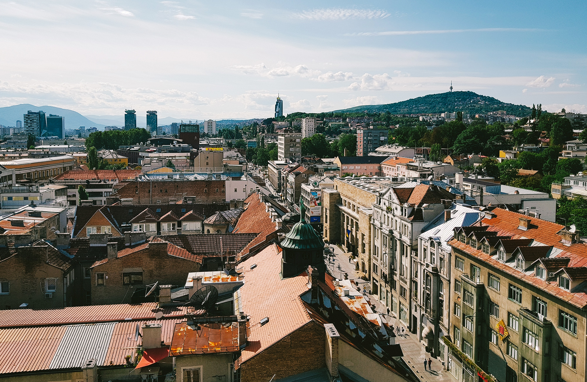 gamle bygninger i Sarajevo