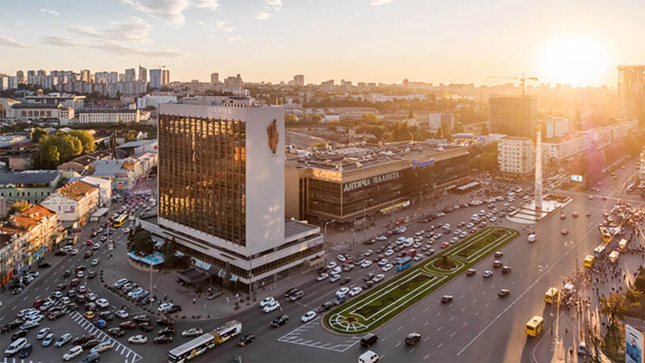 Bo på Hotel Lybid på studieturen til Kiev