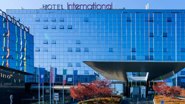 Hotel International i Zagreb set udefra