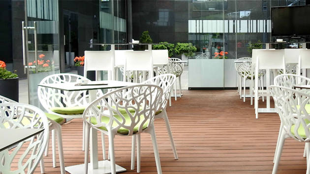 Lounge område på Hotel International i Zagreb