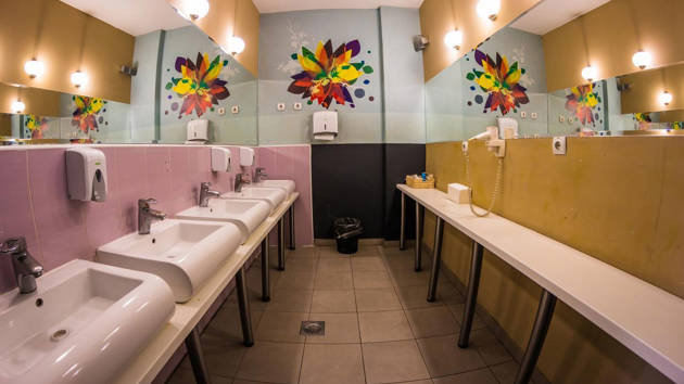 toilet på Hostel Fair i beograd