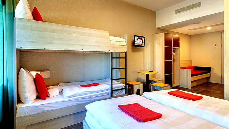 dorm værelse på hotel meininger i Amsterdam - godt til lejrskolen til Amsterdam
