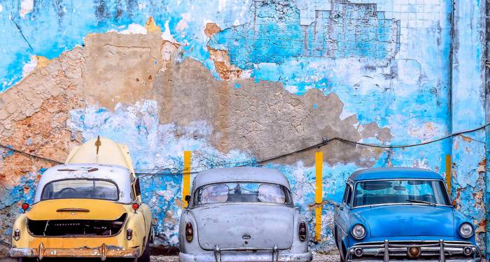 Se de flotte gamle biler som er overalt i Havana 