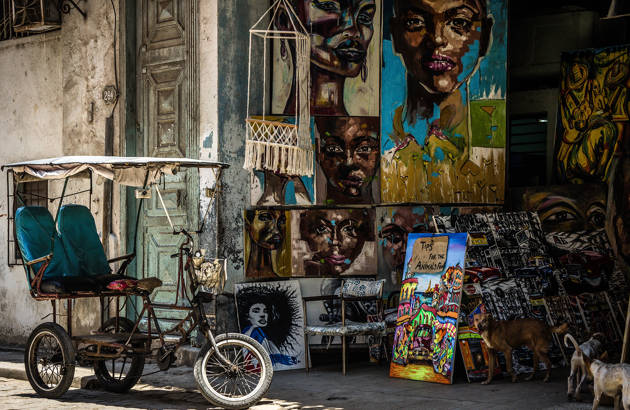 se gadekunst på jeres studierejse til Havana
