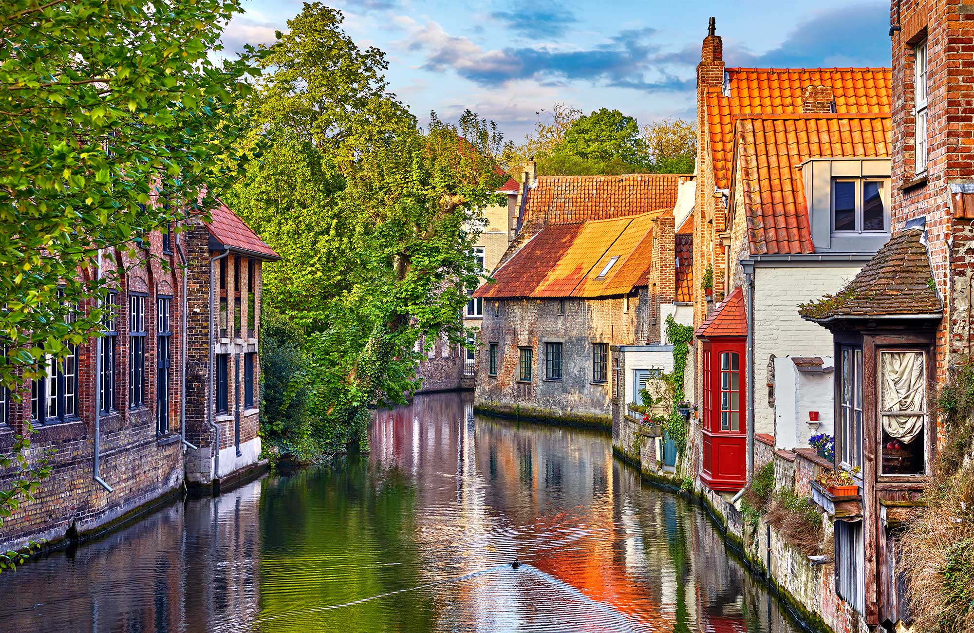 se traditionelle huse på studieturen til Belgien