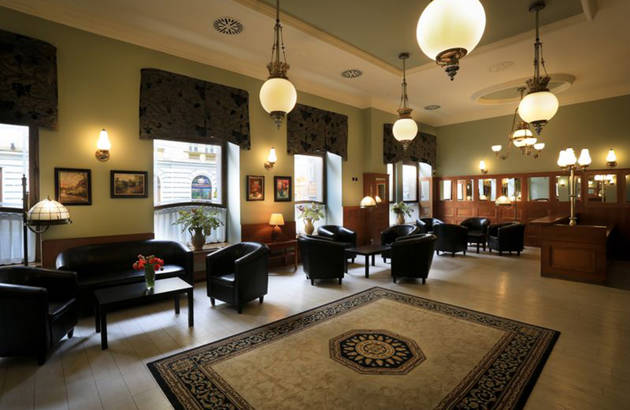 Loungen på Hotel Ariston Patio i Prag