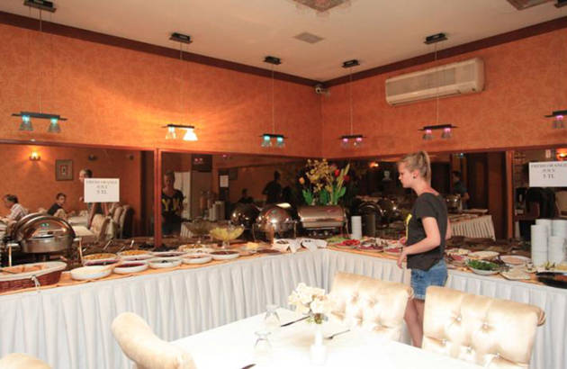Restauranten på Hotel Turvan i Istanbul