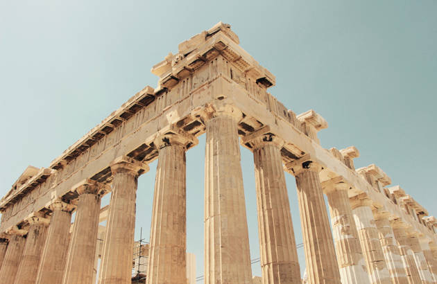 se panthenon på jeres studietur til Athen