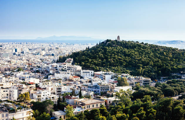 se acropolis på jeres studietur til Athen