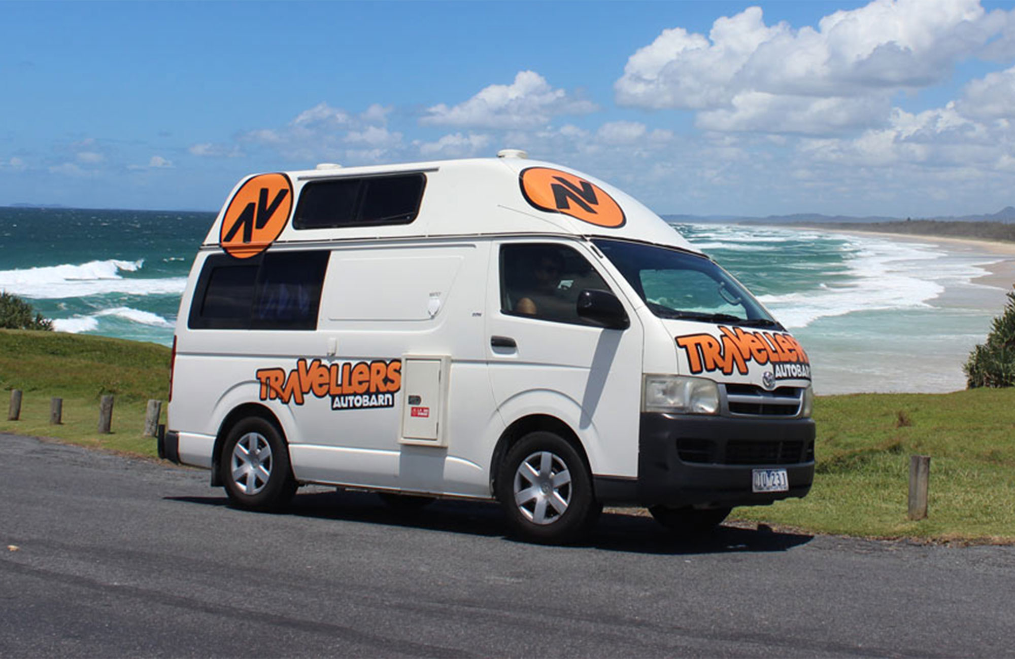 Hi-Top autocamper fra Travellers Autobarn i New Zealand