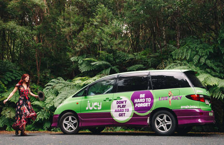 Jucy Crib autocamper i Australien