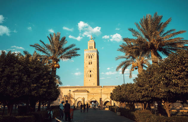 se koutoubia moskeen på jeres studietur til Marrakech