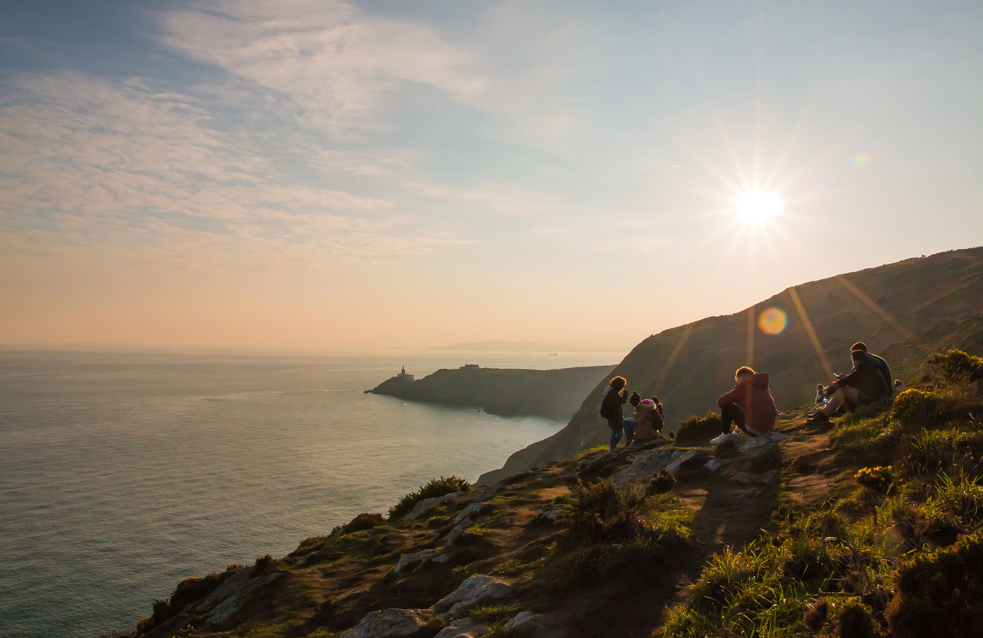 se howth cliffs på studieturen til Dublin