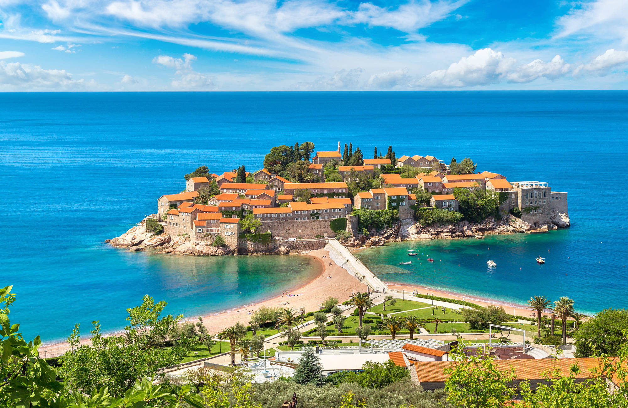 Sveti Stefan Island ved Budva skal opleves på rejsen i Montenegro