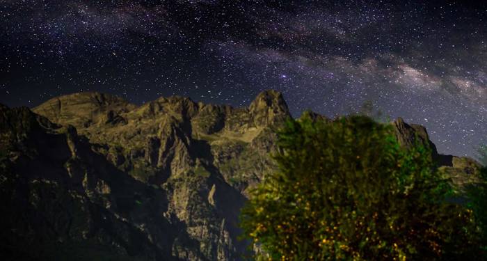 Den smukke nattehimmel er noget helt særligt i de albanske bjerge