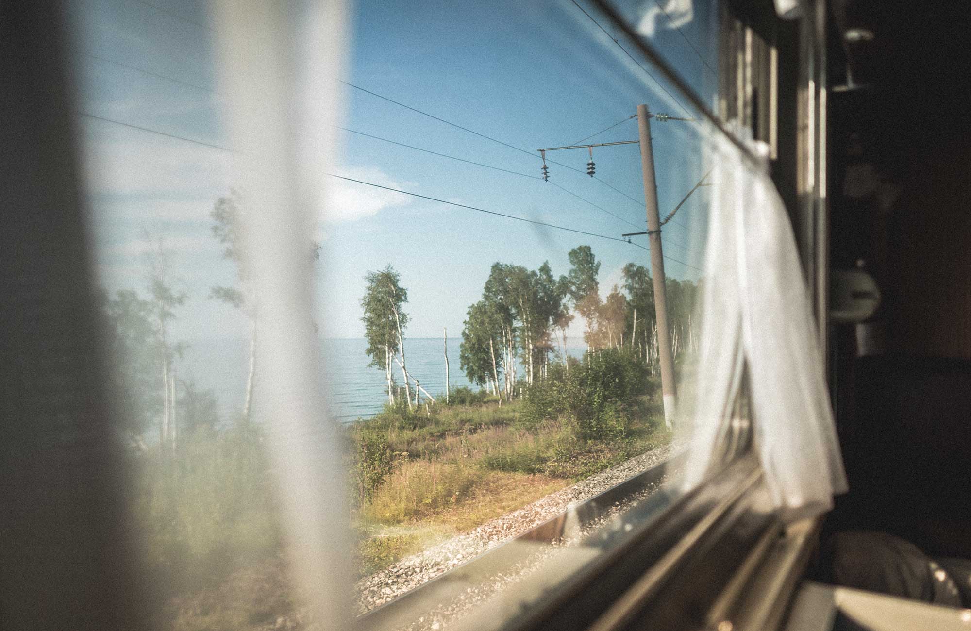 slow travel on a train