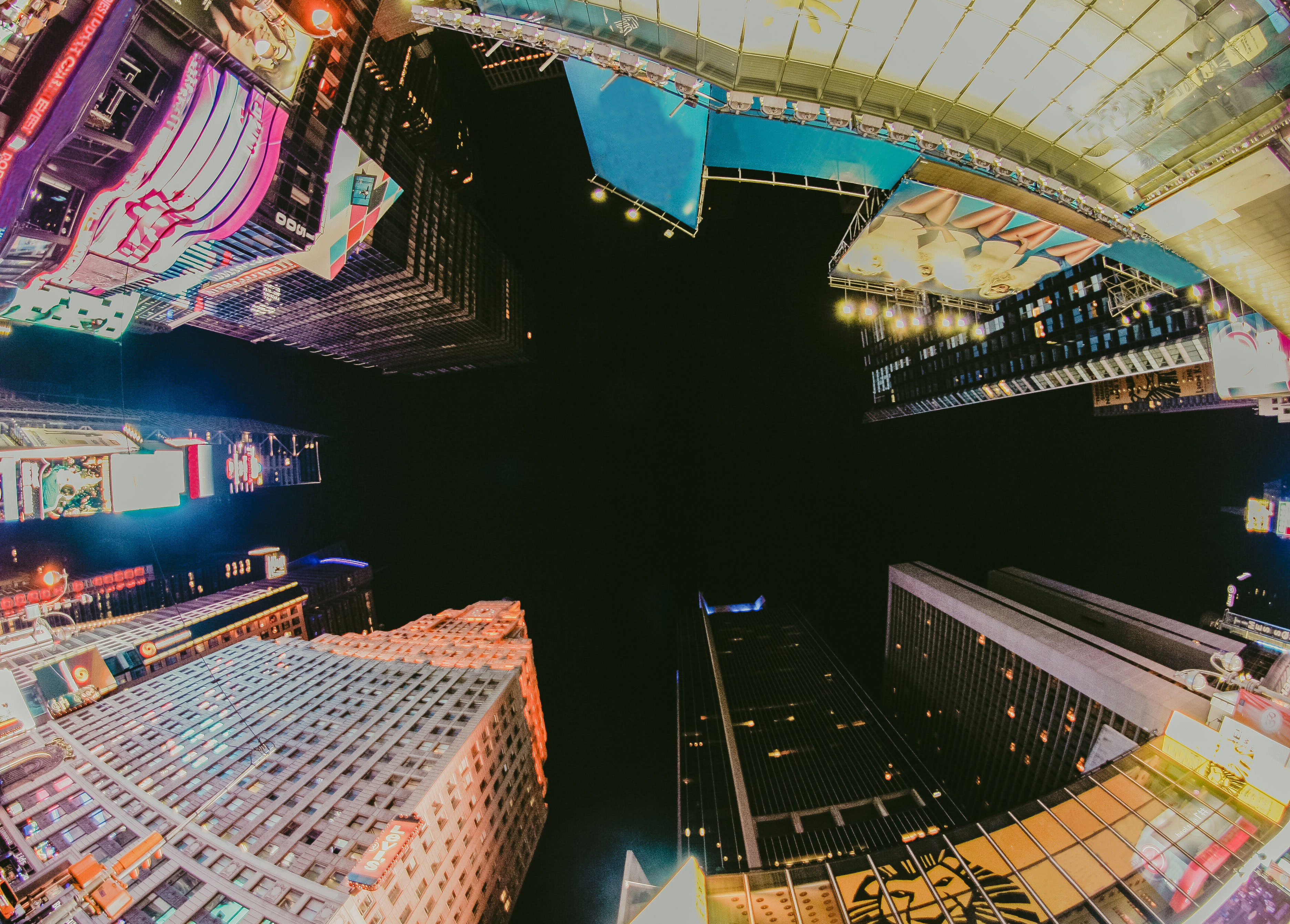 skyliners i New York i frøperspektiv