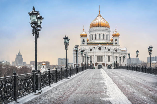 se cathedral of Christ på jeres studietur til Moskva