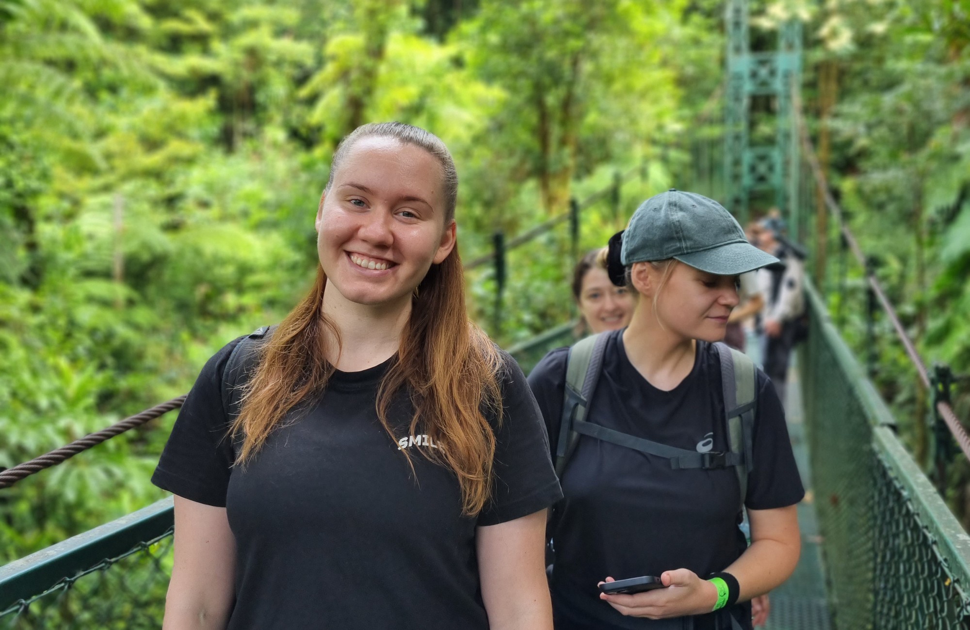 Monteverde People On A Hanging Bridge