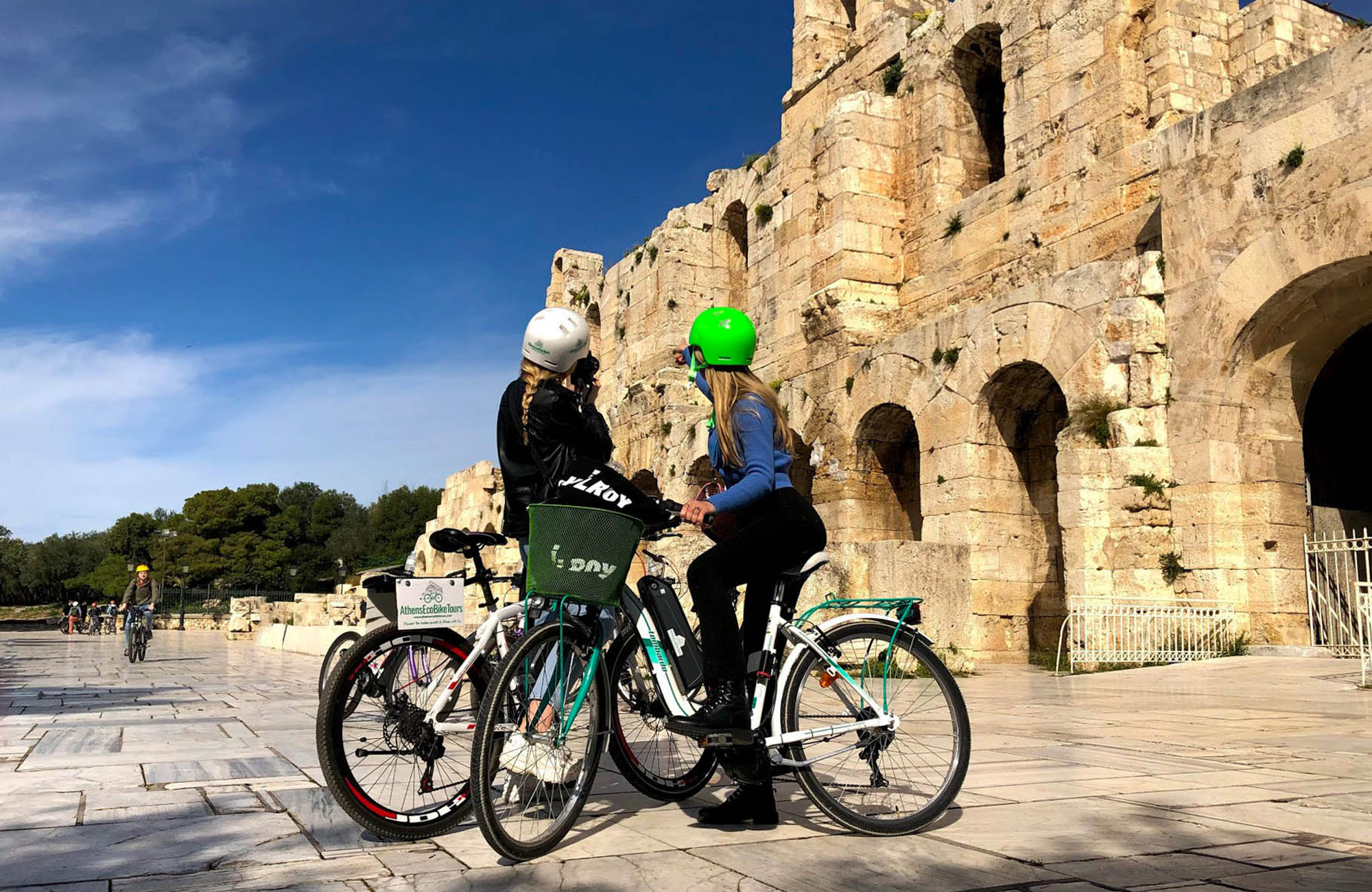 Klasse på cykeltur i Athen