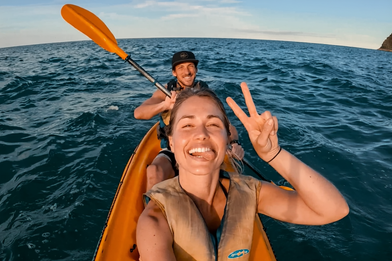 Australia Couple Kayaking Selfie V1