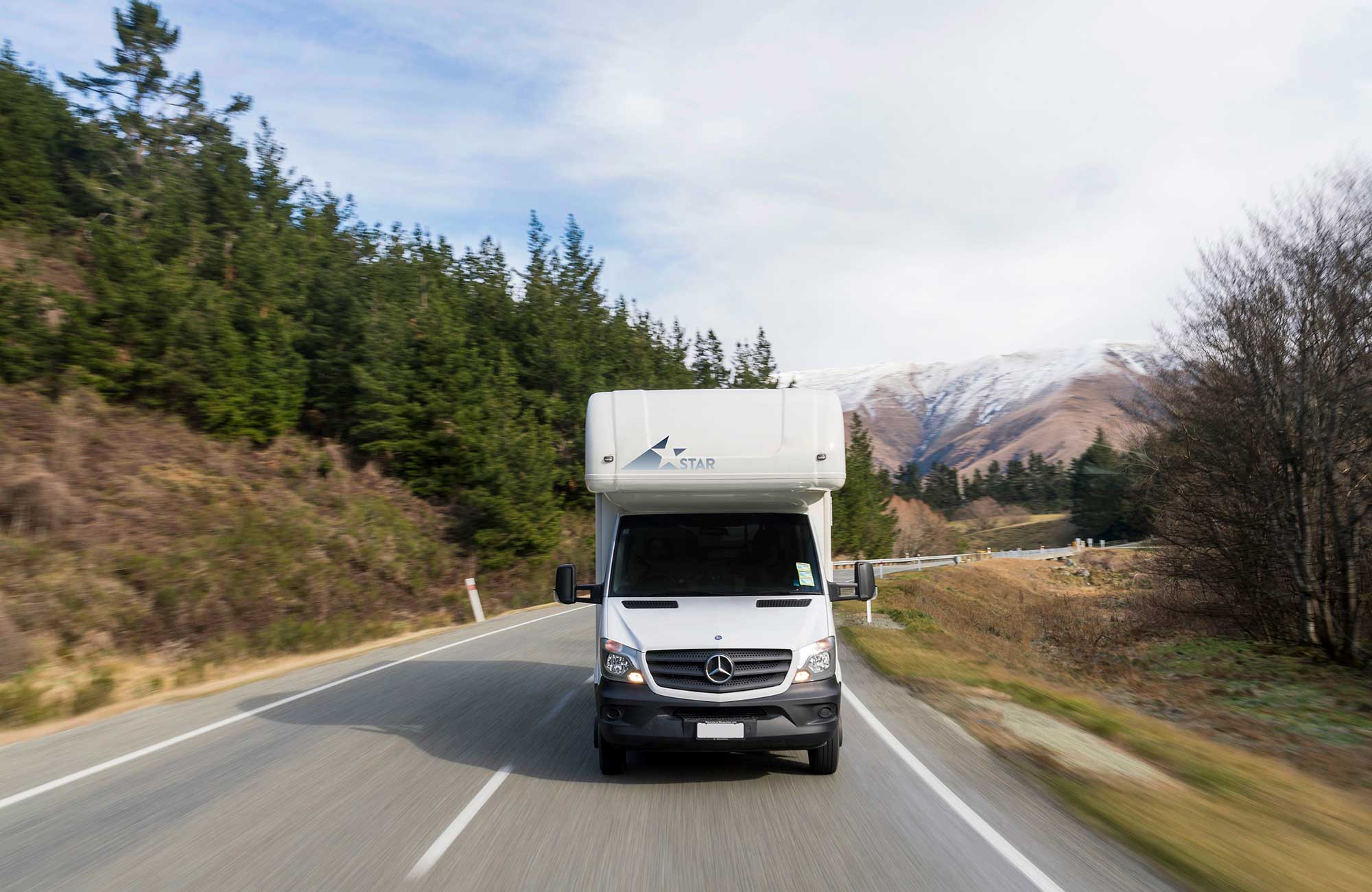 Road trip i en autocamper i New Zealand