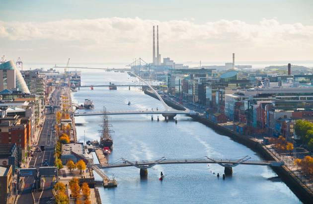 dublin set fra oven - nyd byen på en studierejse til Dublin
