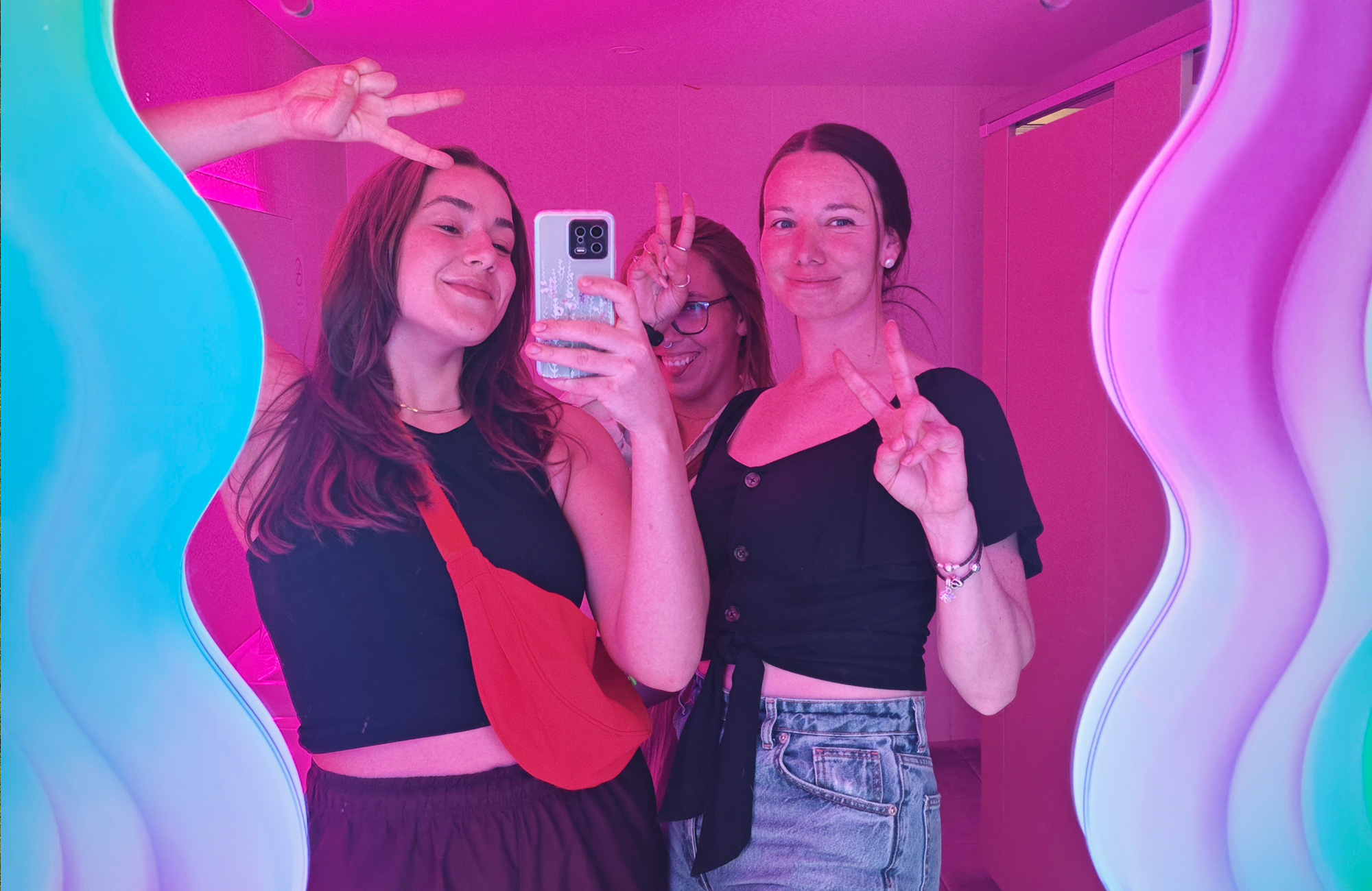 tjejer i sydkoreas största stad, seoul